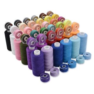 72Pcs Prewound Bobbins & 36 Color Thread Spools for Sewing - Perfect for DIY, Travel & Home Use
