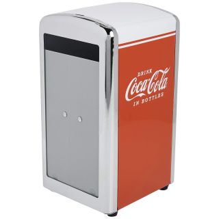 TableCraft Coca-Cola CC342 Drink Coca-Cola Napkin Dispenser,Red,Small