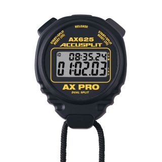 ACCUSPLIT AX625 PRO Cumulative/Lap Split Stopwatch, Black