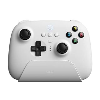 8Bitdo Ultimate 2.4g Wireless Controller with Charging Dock for Windows, Android & Raspberry Pi (White)