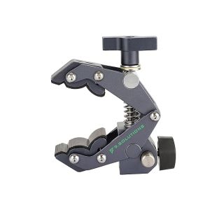 9.Solutions Savior Clamp With Socket, Articulated Jaws, Hexagonal Socket for 5/8" Pins, Max Load: 66lbs, 9.XS1005B, fit firmly onto any oddly shaped object