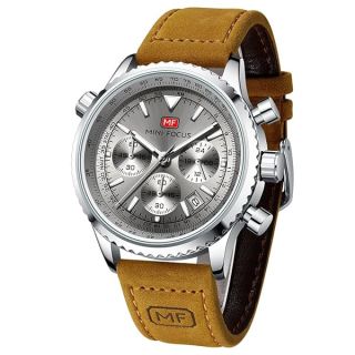 Stylish AIMES Men's Analog Quartz Chronograph Watch - Waterproof, Luminous, Big Face for Business & Casual Wear
