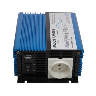 AIMS Power European 300 watt, 12 VDC, 220 Volt / 230 Volt Pure Sine Power Inverter