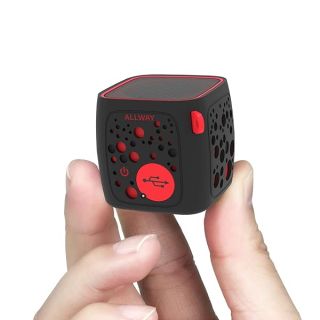 ALLWAY Mini Bluetooth Speakers, Small Bluetooth Speakers Portable Wireless with Loud Stereo Sound,Rich Bass,TF Card Port,164 Feet Bluetooth 5.0 Range for Laptop,MacBook Pro,iPhone,Echo,Car and More