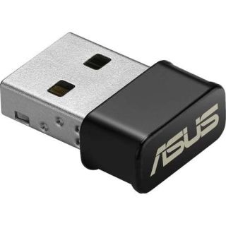 ASUS USB-AC53 AC1200 Nano USB Dual-Band Wireless Adapter, MU-Mimo, Compatible for Windows XP/Vista/7/8/1/10, Black