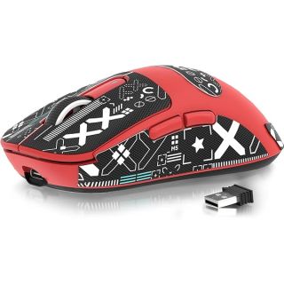 ATTACK SHARK X3 Wireless Gaming Mouse, 49g Bluetooth/2.4G/USB-C Ergonomic Computer Mouse, PAW3395 26K DPI Sensor, 200h Battery Life, Programmable Buttons Griptape, Gaming Accessories for PC/Laptop/Mac