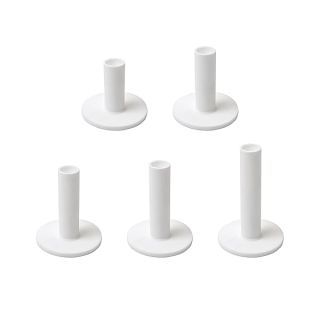 AUEAR, 5 Pack Golf Rubber Tees Holder for Practice and Driving Range Mats (White)