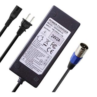 Buy Abakoo 24V 2A Battery Charger with XLR Connector for Ezip, Jazzy, Pride & Shoprider Models