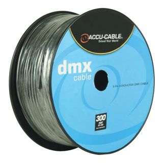Accu-Cable AC3CDMX300: 300 FT DMX Stage Light 3 Pin Extension Cable for Superior Performance