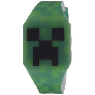 Accutime Kids Minecraft Creeper Watch - Cool Green Digital Quartz Gift for All Ages