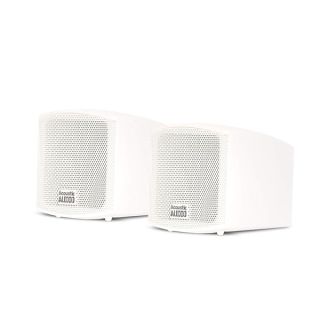 Acoustic Audio AA321W Mountable Indoor Speakers 400 Watts White Bookshelf Pair