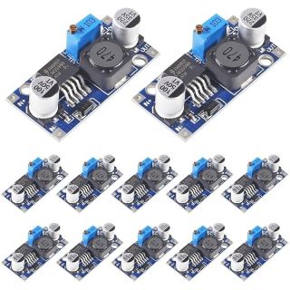 Alinan 12pcs LM2596 Buck Converter Module - Adjustable 3A DC-DC Voltage Regulator 3-40V to 1.5-35V High Efficiency