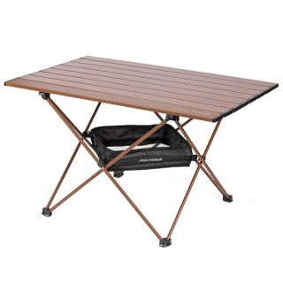 Alpcour Portable Camping Table – Lightweight, Compact Folding Side Table in a Bag with Aluminum Top & Heavy Duty Hinge for Easy Travel & Storage – Great for Outdoor BBQ, Backpacking, Tailgate & More