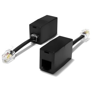 AmzDeals 2-Pack RJ11 to RJ9 Adapter - Female RJ11 Jack to Male RJ9 Plug for Clear Calls