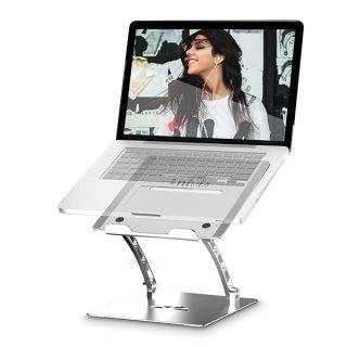 Anivia Newest Laptop Stand,Adjustable Laptop Computer Stand Portable Foldable Laptop Riser Metal Holder Compatible with 10 to 17 Inches Notebook Computer, Space Gray