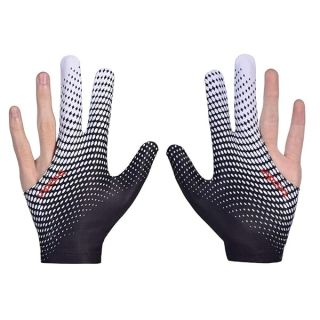 Anser M050912 Man Woman Elastic 3 Fingers Show Gloves for Billiard Shooters Carom Pool Snooker Cue Sport - Wear on The Right or Left Hand 1PCS (White, M)