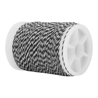 Archery Supplies,Empty Bow String On Spool,Bowstring Serving,Archery Serving Thread 120m Nylon String Serving Thread for Bowstring Archery Supplies(Black+White)