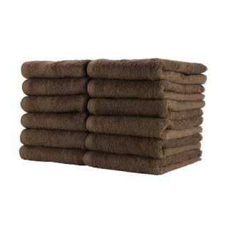 Arkwright Bleach Proof Salon Towels - Pack of 12 - Highly Absorbent, 100% Cotton, Quick Dry Spa Face Towel for Hair Stylist, Barber, Pedicure, and Esthetician, 16 x 27 in, Brown