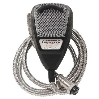 Astatic (302-10001SE) 636LSE 4-Pin Noise Canceling CB Microphone,XLR, Silver