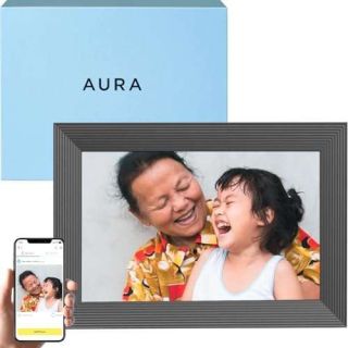 Aura Digital Picture Frame - 10.1" HD Display | Wirecutter's Best Digital Frame for Gifting - Send Photos Directly from Your Phone from Anywhere | Quick & Easy Setup Over WiFi - Free Aura App | Black