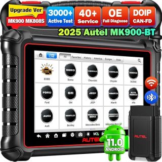 Autel MaxiCOM MK900BT: 2025 Bidirectional Diagnostic Tool with 3000+ Tests & All System Coverage