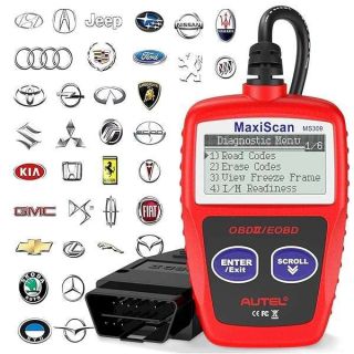 Autel OBD2 Scanner MS309 Universal Car Engine Fault Code Reader, Check Engine Light and Emission Monitor Status, OBDII CAN Diagnostic Scan Tool