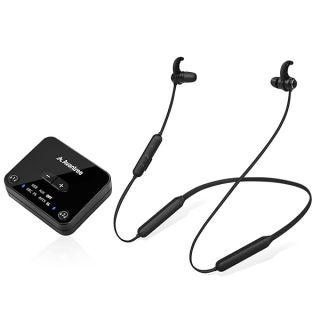 Avantree HT4186 Wireless Headphones for TV: No Delay, Bluetooth Transmitter, Neckband Earbuds, Easy Plug & Play