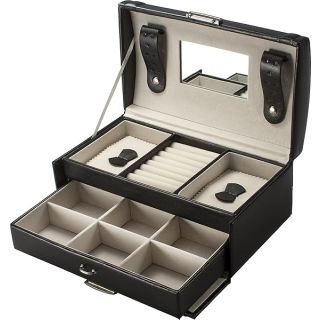 BARSKA Cheri Bliss Jewelry Case, 9.5 x 5.5 x 4.25-Inch, Black