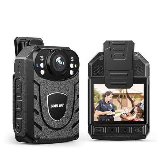 BOBLOV KJ21 Body Camera: 1296P HD, 256GB Expandable, 10-Hour Recording, Lightweight, Easy to Use, Clear Night Vision