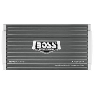 BOSS Audio Systems AR2000M Monoblock Car Amplifier - 2000 High Output, High/Low Level Inputs, Low-Pass Crossover, Hook Up to Subwoofer for Bass