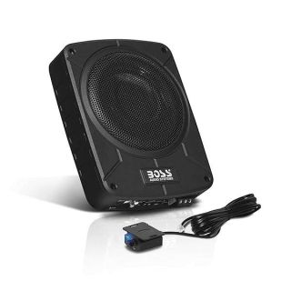 BOSS Audio Systems BAB8 8 Inch Powered Subwoofer Car Audio - 800 Watts Max, Single 2.6 Ohm, Voice Coil, Built in Amp