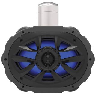 BOSS Audio Systems MRWT69RGB Marine Waketower Speaker System - 600 Watts Of Power, 6 x 9 Inch, Full Range, 2 Way, Multi-Color LED Illumination, Marine grade, Weatherproof, Sold Individually