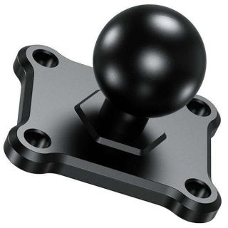 BRCOVAN 1&amp;#039;&amp;#039; Ball Mount Base with Aluminum Alloy 4-Hole AMPS Square Plate &amp; 1&amp;#039;&amp;#039; TPU Ball Adapter Compatible with RAM Mounts B Size 1 Inch Ball Double Socket Arm