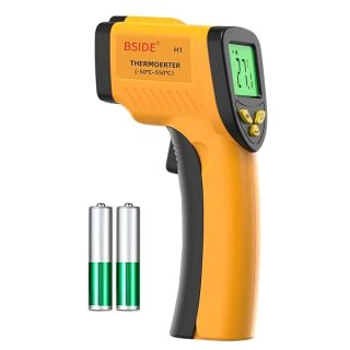 BSIDE Infrared Thermometer Non-Contact Digital Laser Temperature Gun Adjustable Emissivity -58?-1022? (-50?-550?) for Cooking Grill Food Kitchen Automotive and Industrial