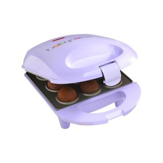 Babycakes Mini Cake Pop Maker by Select Brands - Easy-to-Use Cake Pop Machine - Cake Pop Recipes Included - Non-stick Coating, Non-skid Feet and Power Light - 9 Cake Pops