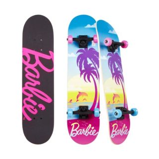 Barbie Skateboard with Printed Graphic Grip Tape - Great for Kids and Teens, Cruiser Skateboard with ABEC 5 Bearings, Durable Deck, Smooth Wheels