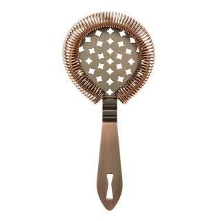 Barfly Classic Hawthorne Spring Bar Strainer, O/S, Antique Copper,M37037ACP