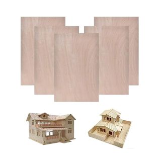 Basswood Sheets 1/16,Thin Plywood Wood Sheets for Crafts 1/16 ×8×12 Inch,5 Pieces