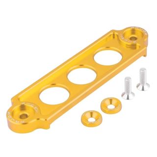 Anodized Golden Battery Bracket for Honda Civic/CRX 1988-2000 | Racing Tie Down Hold