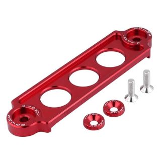 Red Battery Tie Down Mount Bracket for Honda Civic/CRX 1988-2000 | Racing Lock Anodized Hold