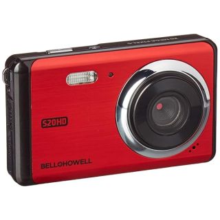 Bell+Howell 20 Megapixels Digital Camera with 1080p Full HD Video with 3" LCD, Red (S20HD-R)