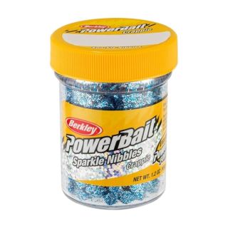 Berkley 1423721 Power Bait Sparkle Crappie Nibbles, Blue Ice 1.2oz Jar