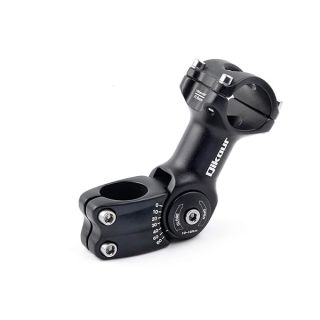 Bike Stem Adjustable 60 Degree 31.8mm (1-1/4") / 25.4mm (1") Handlebar Stem for MTB, Road Bike, Fits Standard 28.6mm (1-1/8") Steering Tube (31.8 x 110mm, 31.8mm Handlebar & 28.6mm Steering Tube)