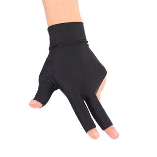 Billiards Glove 2 PCS Snooker Shooter Cue Pool Gloves Left Hand Open 3 Finger Spandex Glove