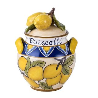 Blue Sky Ceramics Lemon Cookie Jar, Multi (18240)