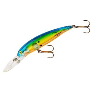 Bomber Lures Deep Long Slender Minnow Jerbait Fishing Lure, Fishing Gear and Accessories, 3 1/4", 3/8 oz, Chartreuse Flash Blue Back/Orange Belly, (B24ACHLO)