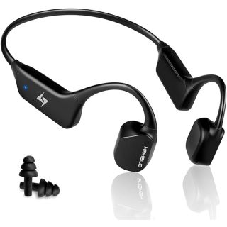 Bone Conduction Open-Ear Bluetooth Sport Headphones, Premium Wireless Over-Ear Earphones with Built-in Dual Mic works for Running, Workouts, Bicycling, Hiking, Gym, Driving, Office and Many More