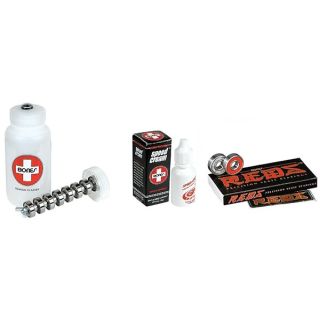 Bones Reds Precision Skate Bearings - Speed Cream & Cleaning Unit Combo