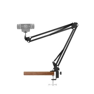 Boseen Webcam Stand Desk Mount - Suspension Boom Scissor Arm Webcam Holder with Desk Clamp Mount for Logitech Webcam C920 C922 C922x C920S C930e C930 C615 Brio 4K and Other Devices with 1/4" Thread