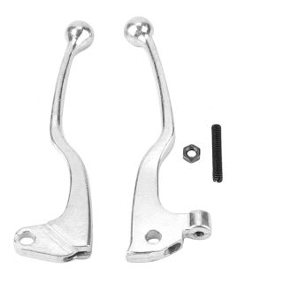 Brake Handle, Brake Lever Handle 1 Pair of Motorcycle Clutch Brake Levers Handle for Yamaha YZ80 YZ125 TW200 225 250 TTR250 (Screws